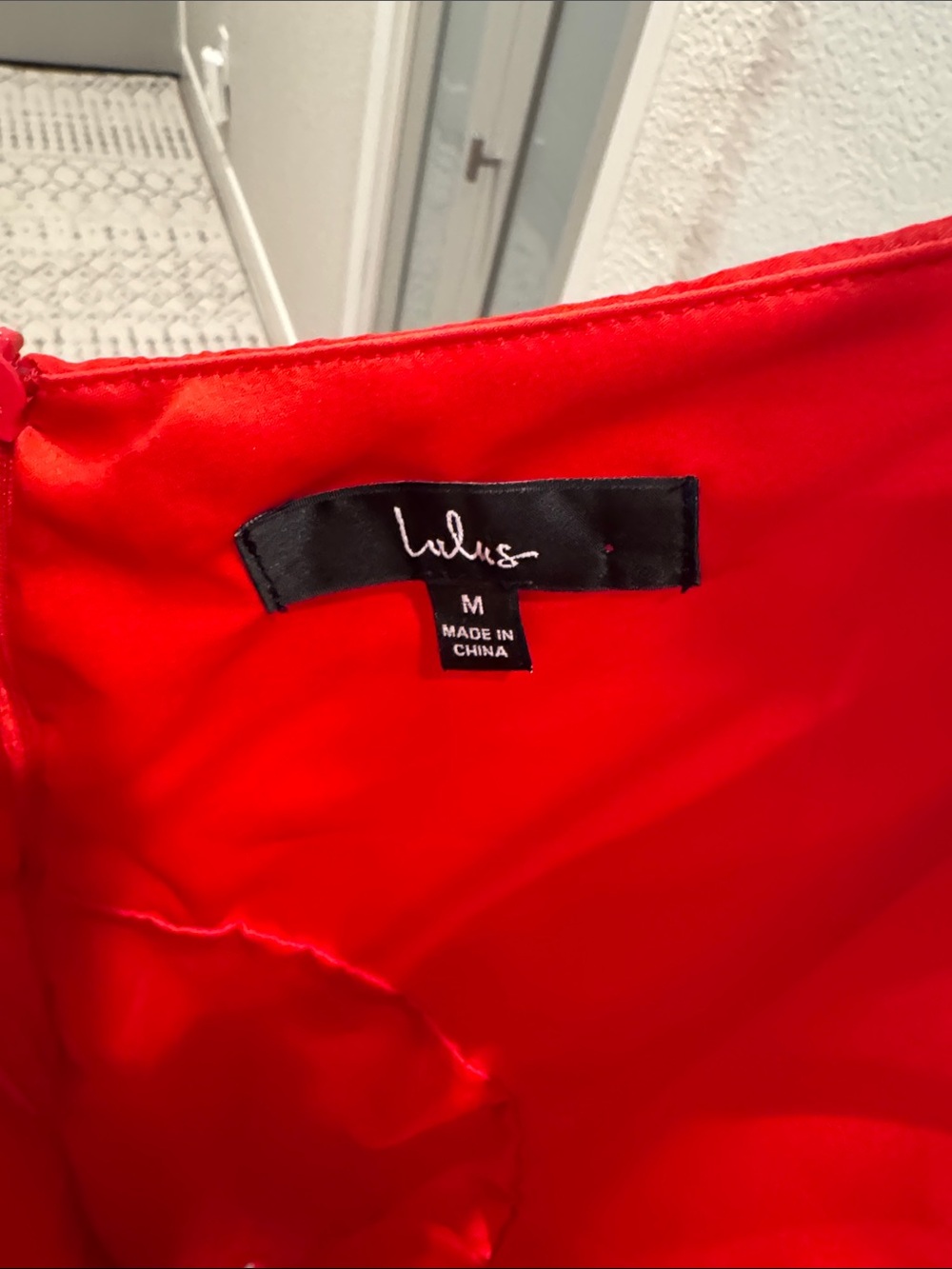 Lulu's Red Floral High-Low Ruffle Dress - Picture 2 of 3